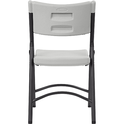 Lorell Heavy-duty Blow-Molded Folding Chairs Light Gray Seat Color - Polyethylene Seat Material - Light Gray Back Color - Polyethylene Back Material - Dark Gray Frame Color - Steel Frame Material - Steel, Polyethylene - 4 / Carton (LLR62515)