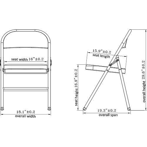 Lorell Folding Chairs Beige Seat Color - Steel Seat Material - Beige Frame Color - Steel Frame Material - 4 / Carton (LLR62500)