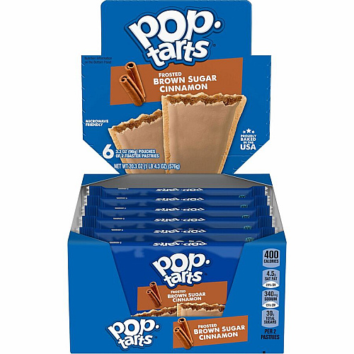 Kellogg's Pop-Tarts&reg Frosted Brown Sugar Cinnamon Cinnamon, Brown Sugar, Frosted Brown Sugar Cinnamon - 1 - 1.27 lb - 2/Pack - 6 / Box (31132)