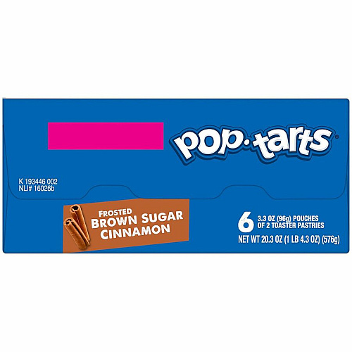 Kellogg's Pop-Tarts&reg Frosted Brown Sugar Cinnamon Cinnamon, Brown Sugar, Frosted Brown Sugar Cinnamon - 1 - 1.27 lb - 2/Pack - 6 / Box (31132)