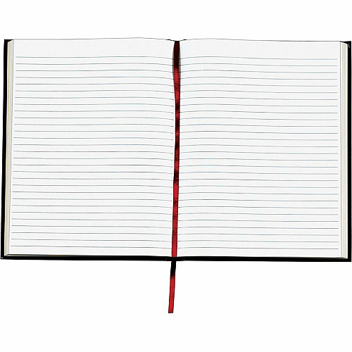 TOPS Professional Business Journal with Ribbon - Letter 160 Sheets - Sewn - 20 lb Basis Weight - Letter - 8 1/2" x 11" Sheet Size - White Paper - Black Cover - Acid-free, Hard Cover - 1 Each (J25811)