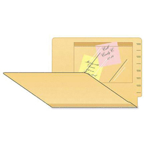 Tabbies Self-adhesive Poly Pockets For 4 3/4" x 7" Sheet - Clear - Poly - 100 / Box (54498)