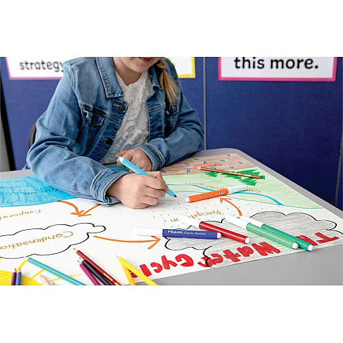 Pacon Railroad Board Art, Mat, Mounting, Block Printing, Painting, Stenciling, Poster - 22" Height x 28" Width - White - 50 / Carton (54602)