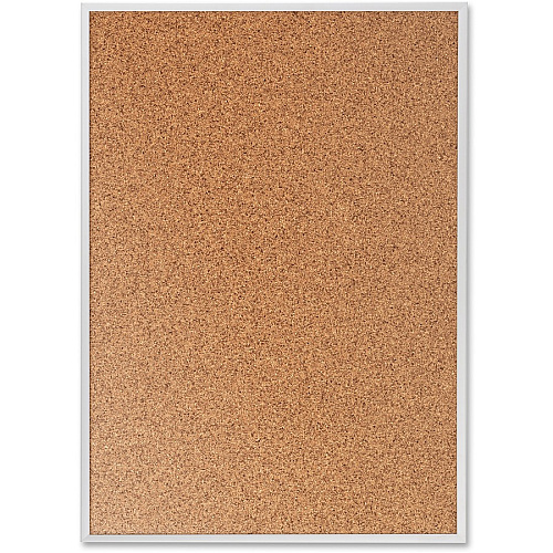 Quartet Classic Series Bulletin Board 48" Board Height x 72" Board Width - Brown Natural Cork Surface - Heavy-gauge, Self-healing, Heavy Duty - Silver Aluminum Frame - 1 Each (2307)