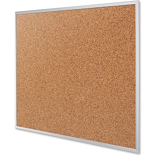 Quartet Classic Series Bulletin Board 48" Board Height x 72" Board Width - Brown Natural Cork Surface - Heavy-gauge, Self-healing, Heavy Duty - Silver Aluminum Frame - 1 Each (2307)