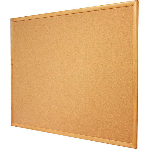 Quartet Classic Series Cork Bulletin Board 36" Board Height x 48" Board Width - Brown Natural Cork Surface - Self-healing, Flexible, Durable - Oak Frame - 1 Each (304)