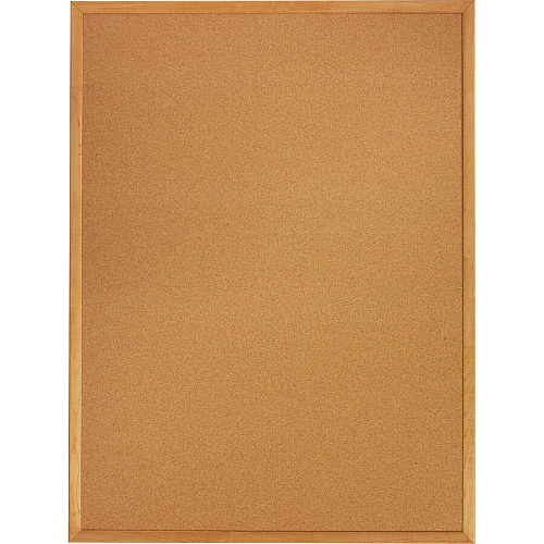 Quartet Classic Series Cork Bulletin Board 36" Board Height x 48" Board Width - Brown Natural Cork Surface - Self-healing, Flexible, Durable - Oak Frame - 1 Each (304)