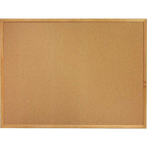 Quartet Classic Series Cork Bulletin Board 48" Board Height x 72" Board Width - Brown Natural Cork Surface - Self-healing, Flexible, Durable - Oak Frame - 1 Each (307)