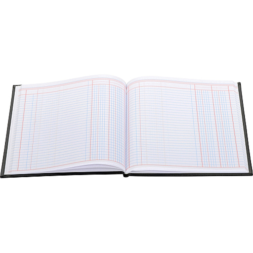 Wilson Jones 74100 2-Column Account Book 40 Sheet(s) - Sewn Bound - 7" x 9.25" Form Size - 9.50" x 7" Sheet Size - 2 Columns per Sheet - White Sheet(s) - Red, Blue Print Color - Black, Gold Cover - 1 Each (74102)