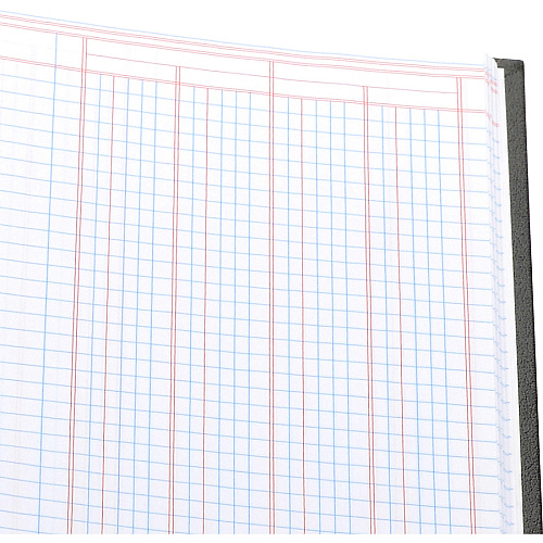 Wilson Jones 74100 4-Column Account Book Sewn Bound - 7" x 9.25" Form Size - 9.50" x 7" Sheet Size - 4 Columns per Sheet - White Sheet(s) - Red, Blue Print Color - Black, Gold Cover - 1 Each (74104)