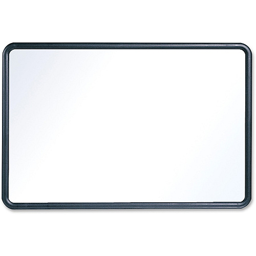 Quartet Contour Whiteboard 36" (3 ft) Width x 24" (2 ft) Height - White Melamine Surface - Black Plastic Frame - Rectangle - Horizontal/Vertical - 1 Each (7553)