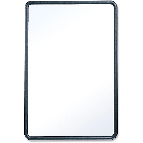 Quartet Contour Whiteboard 36" (3 ft) Width x 24" (2 ft) Height - White Melamine Surface - Black Plastic Frame - Rectangle - Horizontal/Vertical - 1 Each (7553)