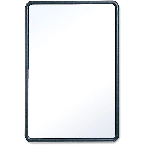 Quartet Contour Whiteboard 36" (3 ft) Width x 24" (2 ft) Height - White Melamine Surface - Black Plastic Frame - Rectangle - Horizontal/Vertical - 1 Each (7553)