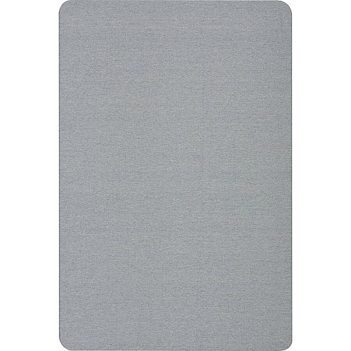 Quartet Oval Office Bulletin Board 36" Board Height x 48" Board Width - Light Blue Fabric Surface - Frameless, Flexible - 1 Each (7684BE)