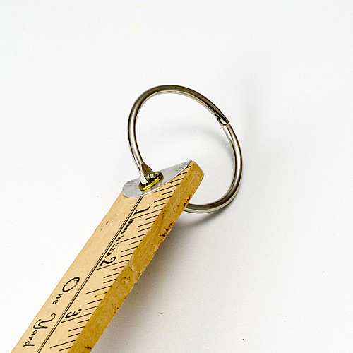 Officemate Loose-Leaf Book Rings 1.5" Diameter - Silver - Metal - 100 / Box (99703)