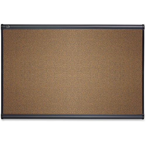 Quartet Prestige Bulletin Board 48" Board Height x 72" Board Width - Brown Cork Surface - Self-healing, Durable - Graphite Frame - 1 Each (B247G)