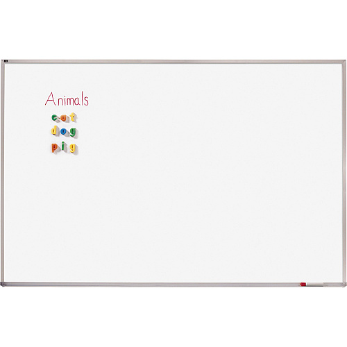 Quartet Whiteboard 48" (4 ft) Width x 96" (8 ft) Height - White Melamine Surface - Silver Aluminum Frame - Horizontal - 1 Each (EMA408)