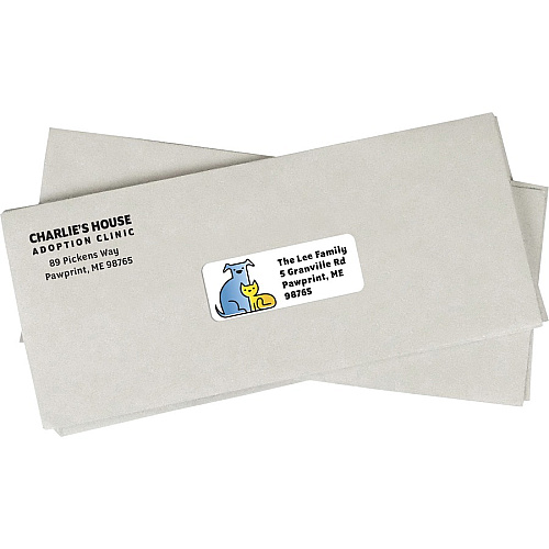 MACO White Laser/Ink Jet Address Label 1" Width x 2 5/8" Length - Permanent Adhesive - Rectangle - Laser, Inkjet - White - Lignin-free - 30 / Sheet - 7500 / Box (ML3000B)