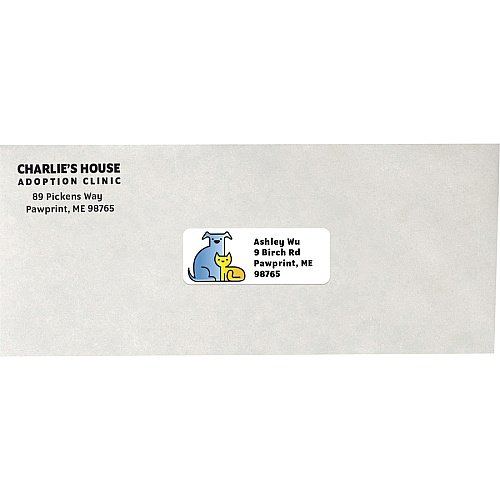 MACO White Laser/Ink Jet Address Label 1" Width x 2 5/8" Length - Permanent Adhesive - Rectangle - Laser, Inkjet - White - Lignin-free - 30 / Sheet - 7500 / Box (ML3000B)