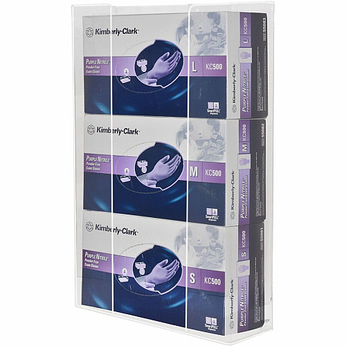Kantek Acrylic Glove Box Holders 16" Height x 10.3" Width x 3.8" Depth - Acrylic - Clear - 1 Each (AH130)