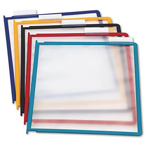 DURABLE&reg; INSTAVIEW&reg; Replacement Panels for Reference Display System Desktop - 5 Panels - Support Letter 8.50" x 11" Media - Expandable - 5 / Set (554800)