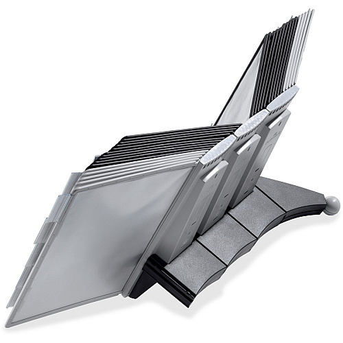 DURABLE Extension Set for SHERPA&reg; Reference Display System Desktop - 10 Panels - Support Letter 8.50" x 11" Media - Expandable - Gray - 1 Each (569810)