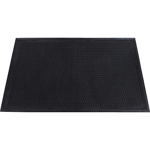 Genuine Joe Clean Step Scraper Floor Mats Outside Entrance, Outdoor - 72" Length x 48" Width - Rubber - Black - 1 Each (GJO70467)