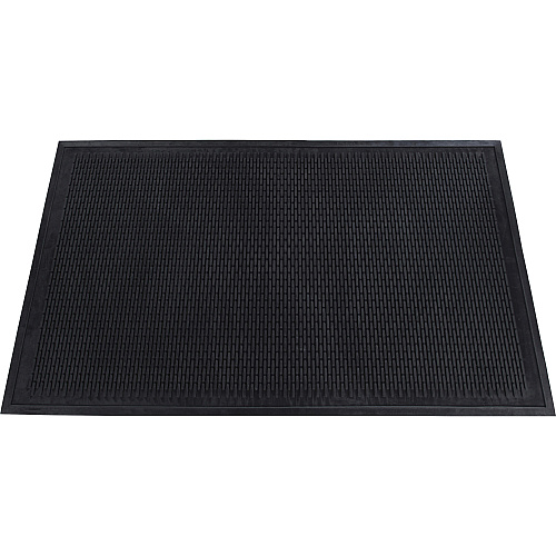 Genuine Joe Clean Step Scraper Floor Mats Outside Entrance, Outdoor - 72" Length x 48" Width - Rubber - Black - 1 Each (GJO70467)
