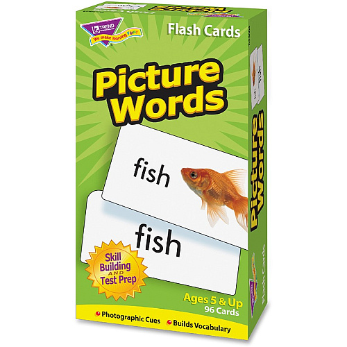 Trend Picture Words Flash Cards Educational - 1 Each (T53004)