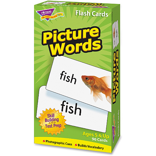 Trend Picture Words Flash Cards Educational - 1 Each (T53004)