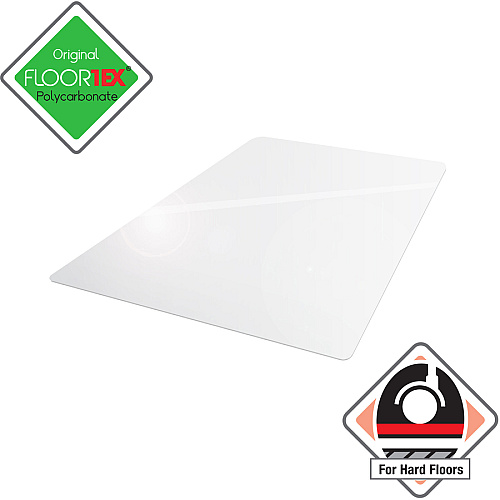 Cleartex Ultimat Ultimat&reg; Polycarbonate Rectangular Chair Mat for Hard Floor - 35" x 47" Home, Office, Hardwood Floor, Floor, Hard Floor, Carpeted Floor - 47" Length x 35" Width x 0.075" Depth x 0.075" Thickness - Rectangular - Polycarbonat (128919ER)