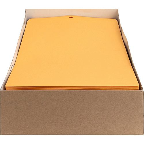 Nature Saver Recycled Clasp Envelopes Clasp - #90 - 9" Width x 12" Length - 28 lb - Clasp - Yellow - Kraft - 100 / Box (00857)