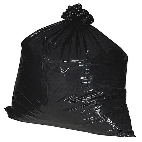 Nature Saver Black Low-density Recycled Can Liners Medium Size - 33 gal Capacity - 39" Length x 33" Width x 1.25 mil (32 Micron) Thickness - Low Density - Black - Plastic - Cleaning Supplies - Recycled - 100 / Carton (00989)