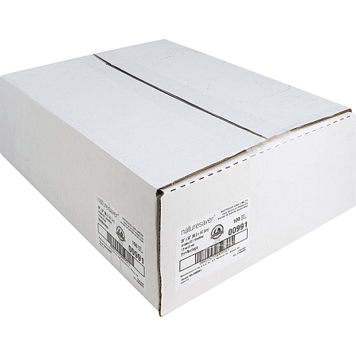 Nature Saver Black Low-density Recycled Can Liners Extra Large Size - 60 gal Capacity - 58" Length x 38" Width x 1.25 mil (32 Micron) Thickness - Low Density - Black - Plastic - Cleaning Supplies - Recycled - 100 / Carton (00991)