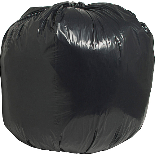 Nature Saver Black Low-density Recycled Can Liners Large Size - 45 gal Capacity - 46" Length x 40" Width x 1.65 mil (42 Micron) Thickness - Low Density - Black - Plastic - Cleaning Supplies - Recycled - 100 / Carton (00996)