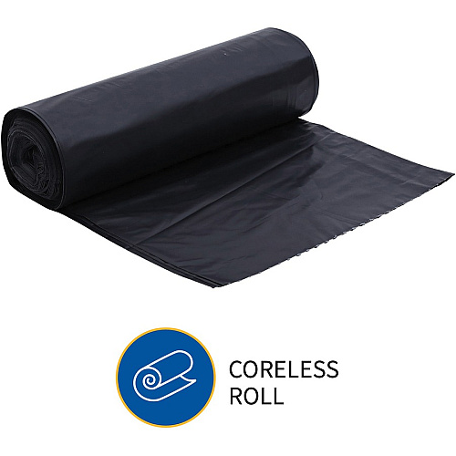 Genuine Joe Heavy-Duty Trash Can Liners Large Size - 45 gal Capacity - 46" Length x 39" Width x 1.50 mil (38 Micron) Thickness - Low Density - Black - 50/Box - 1 / Carton (GJO01534)