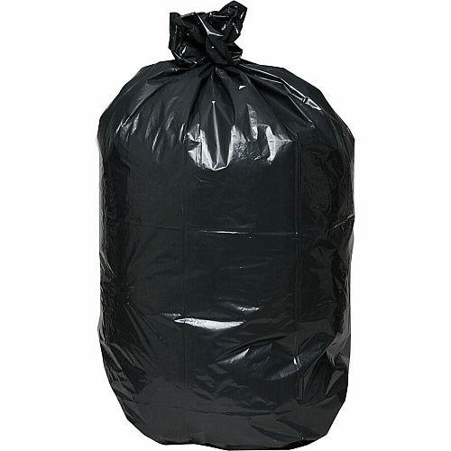Genuine Joe Heavy-Duty Trash Can Liners Large Size - 45 gal Capacity - 46" Length x 39" Width x 1.50 mil (38 Micron) Thickness - Low Density - Black - 50/Box - 1 / Carton (GJO01534)