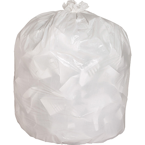 Genuine Joe Heavy-Duty Tall Kitchen Trash Bags Small Size - 13 gal Capacity - 31" Length x 24" Width x 0.85 mil (22 Micron) Thickness - Low Density - White - Kitchen - Recycled - 150/Box - 1 / Carton (GJO02312)