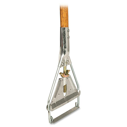 Genuine Joe Wood Handle Complete Wet Mop 60" Width x 0.94" Height Cotton Head - Wood Handle - Lightweight, Rust Resistant, Absorbent, 4-ply, Refillable - 1 Each (GJO54201)