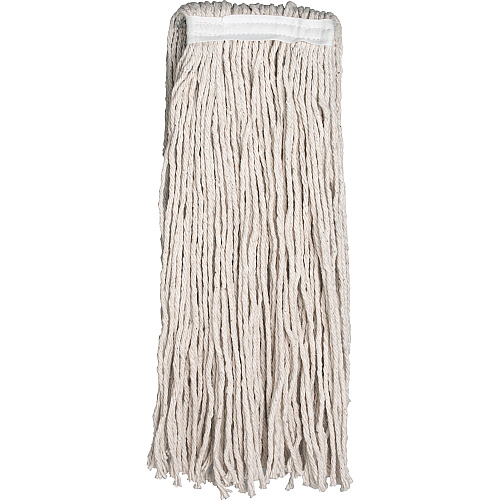 Genuine Joe Wood Handle Complete Wet Mop 60" Width x 0.94" Height Cotton Head - Wood Handle - Lightweight, Rust Resistant, Absorbent, 4-ply, Refillable - 1 Each (GJO54201)