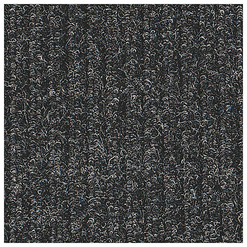 Genuine Joe Ribbed Indoor Wiper Mat Warehouse, Hotel, Indoor - 60" Length x 36" Width - Polypropylene, Vinyl - Charcoal - 1 Each (GJO55351)