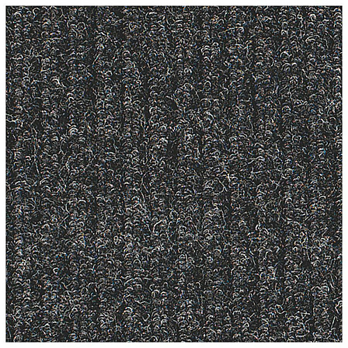 Genuine Joe Ribbed Indoor Wiper Mat Warehouse, Indoor - 72" Length x 48" Width - Vinyl, Polypropylene - Charcoal - 1 Each (GJO55461)