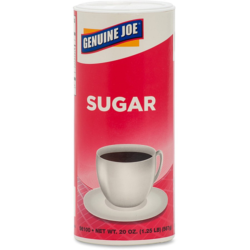 Genuine Joe Sugar 20 oz (567 g) - Natural Sweetener - 3 / Pack (GJO56100)