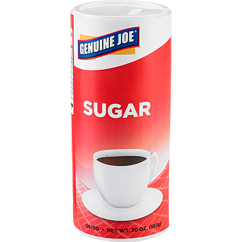 Genuine Joe Sugar 20 oz (567 g) - Natural Sweetener - 3 / Pack (GJO56100)