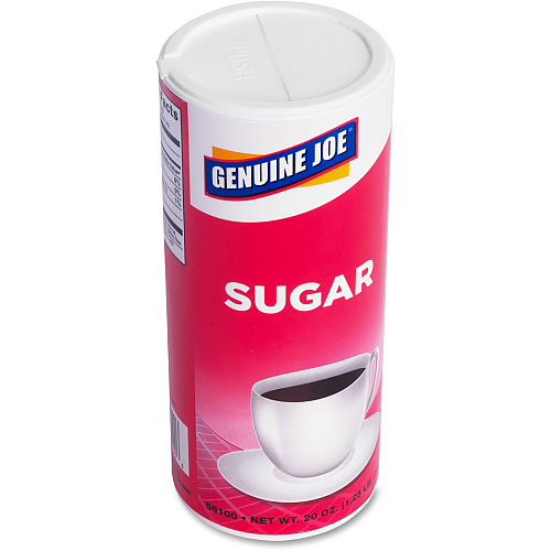 Genuine Joe Sugar 20 oz (567 g) - Natural Sweetener - 3 / Pack (GJO56100)