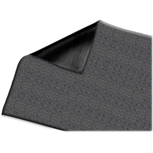 Genuine Joe Soft Step Vinyl Anti-Fatigue Mats Warehouse - 10 ft Length x 36" Width x 0.375" Thickness - Vinyl - Black - 1 Each (GJO70371)