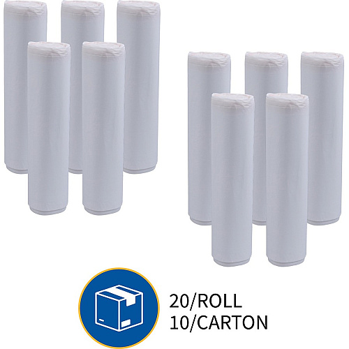 Genuine Joe High-density Can Liners Extra Large Size - 56 gal Capacity - 48" Length x 43" Width x 0.63 mil (16 Micron) Thickness - High Density - Clear - Resin - Office Waste, Industrial Trash - 20/Roll - 10 / Carton (GJO01760)