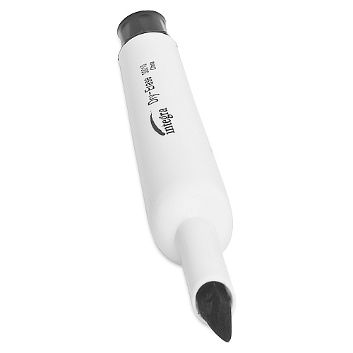 Integra Chisel Point Dry-erase Markers Chisel Marker Point - Black Ink - 1 Dozen (30010)