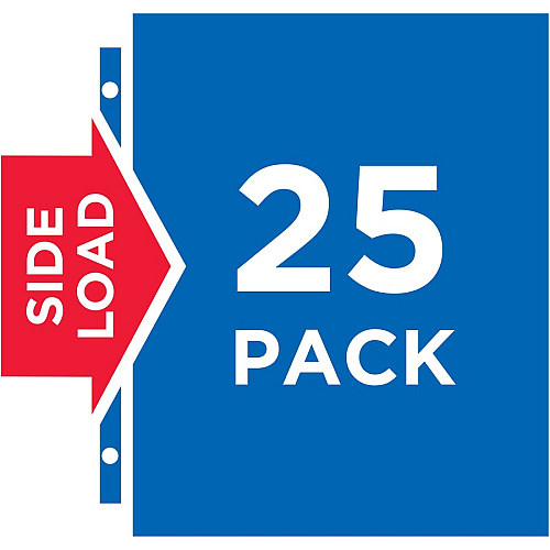 Avery&reg; Side Insert Sheet Protectors For Letter 8 1/2" x 11" Sheet - 3 x Holes - Ring Binder - Side Loading - Clear, Diamond Clear - Polypropylene - 25 / Pack (76001)