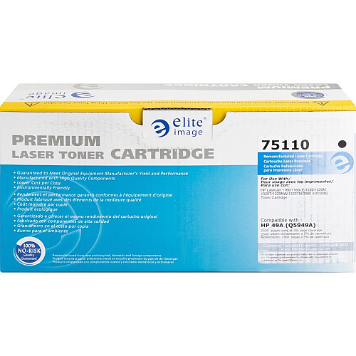 Elite Image Remanufactured Toner Cartridge - Alternative for HP 49A (Q5949A) 2500 Pages (75110)